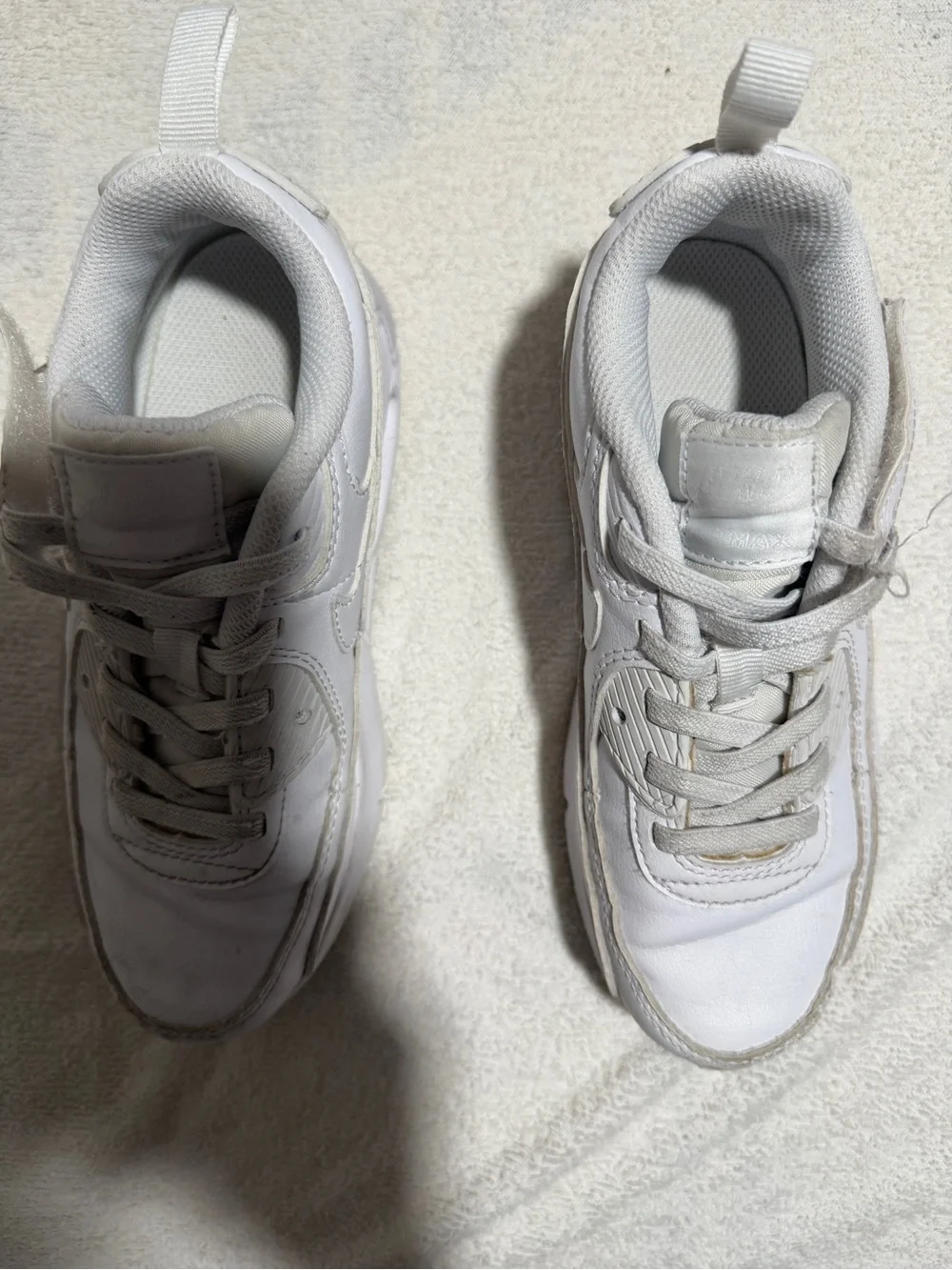 Nike Kids White Air Max Style Sneakers